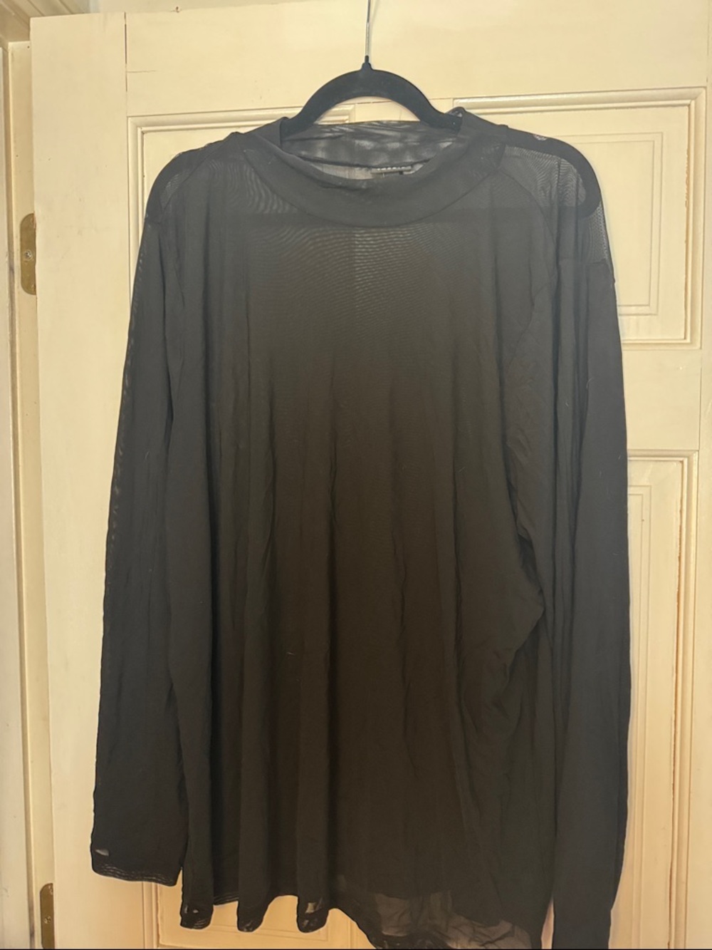 torrid Black Sheer Long Sleeve Tee